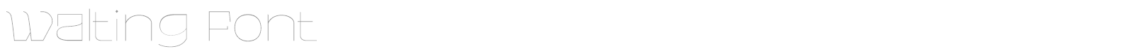 Walting font preview